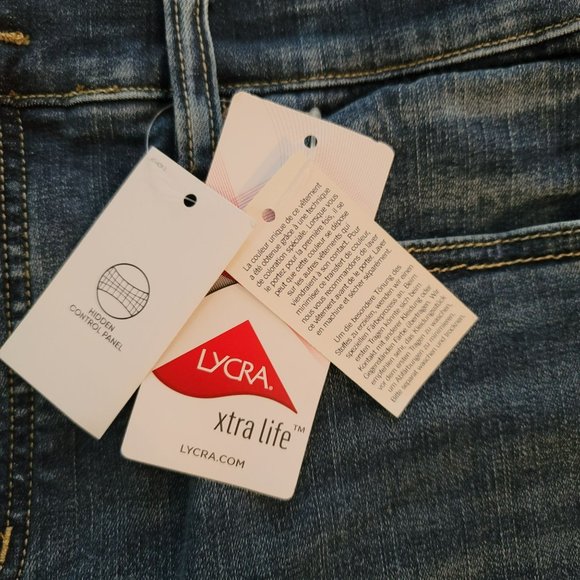 Lands End Jeans Richland Wash Hidden Control Panel Size 10P DH107 - Picture 5 of 10